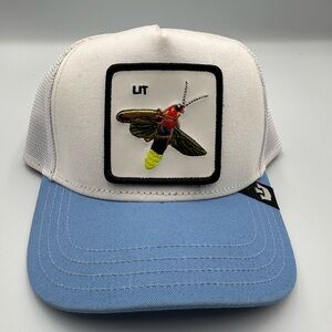 The Farm Trucker Hat - Blue and White